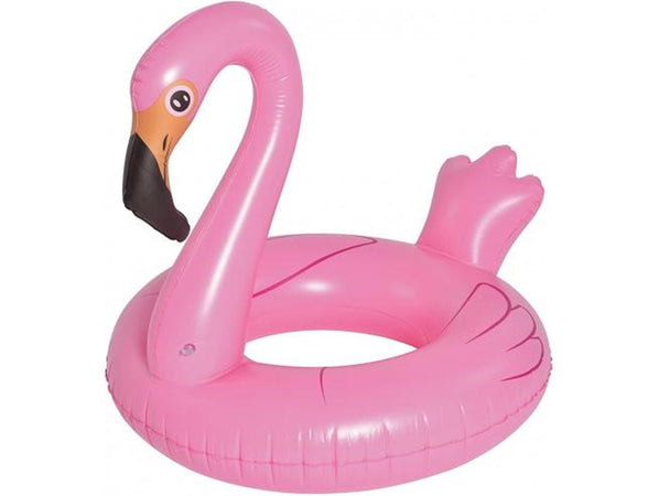 Salvagente Gonfiabile Ciambella Forma Fenicottero Rosa 116x105x95cm Mare Piscina 016140