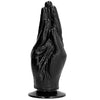 ALL BLACK Maxi Dildo Fisting a forma di mano Nero 23 cm