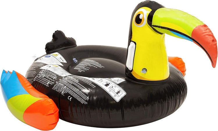 Gonfiabile Forma Di Tucano Materasso Galleggiante Piscina Spiaggia 128x104x60cm 016142