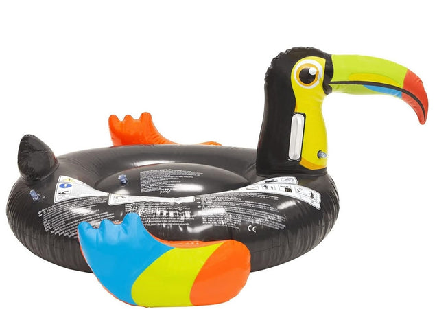 Gonfiabile Forma Di Tucano Materasso Galleggiante Piscina Spiaggia 128x104x60cm 016142