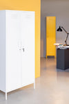 Armadio Cambridge in acciaio monocolore