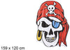 Materassino Gonfiabile Isola Galleggiante A Forma Di Teschio Pirata 159x120cm 016146