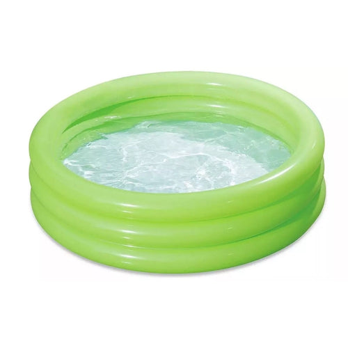 Piscina Gonfiabile Verde A 3 Anelli Per Bambini Rotonda 91 X 23 Cm Giardino 017550