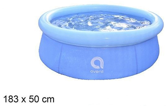 Piscina Ad Anello Gonfiabile Per Famiglia 183x50cm Fuori Terra Esterni Cortile 017552
