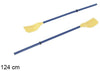 Coppia Remi Di Plastica Pagaia Per Barca Canoa Canottaggio Kayaing 124 Cm 017539