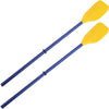 Coppia Remi Di Plastica Pagaia Per Barca Canoa Canottaggio Kayaing 124 Cm 017539
