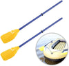 Coppia Remi Di Plastica Pagaia Per Barca Canoa Canottaggio Kayaing 124 Cm 017539