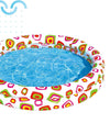 Piscina Gonfiabile Per Bambini A 2 Anelli Design Colorato Decorato 122x25cm 017919