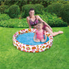 Piscina Gonfiabile Per Bambini A 2 Anelli Design Colorato Decorato 122x25cm 017919