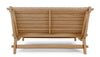 Daybed con cuscino Sanur in legno di Teak con finitura color sabbia, per esterno