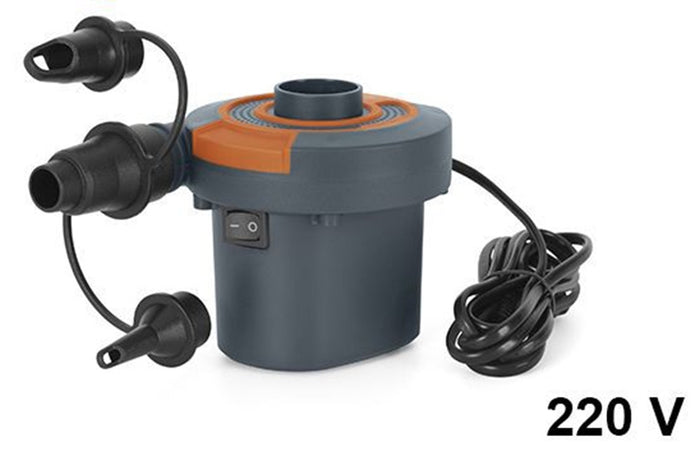 Pompa Ad Aria Elettrica Di Gonfiaggio Con Adattatori Per Valvole 220v Portatile 020053
