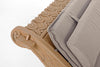 Daybed con cuscino Sanur in legno di Teak con finitura color sabbia, per esterno