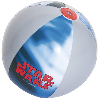 Pallone Mare Spiaggia Spicchi Blu Grigio Star Wars 61 Cm Gonfiabile Bambini 019969