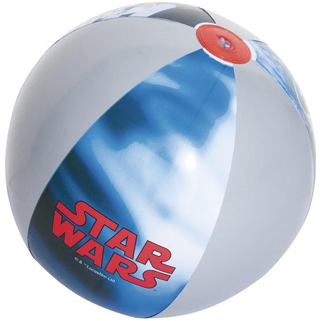 Pallone Mare Spiaggia Spicchi Blu Grigio Star Wars 61 Cm Gonfiabile Bambini 019969