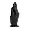 ALL BLACK Maxi Dildo Fisting a forma di mano Nero 23 cm