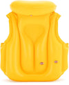 Giubbotto Da Nuoto Gonfiabile Per Bambini Piccoli Galleggiamento 51x46cm Giallo 019948