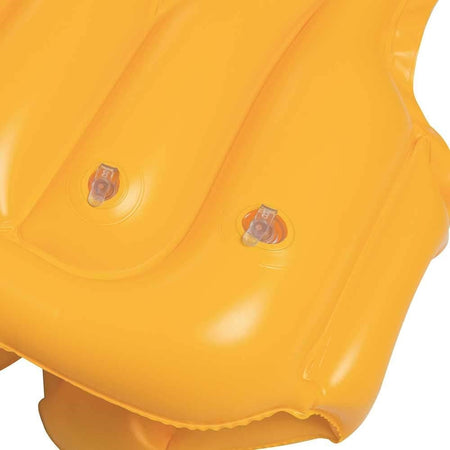 Giubbotto Da Nuoto Gonfiabile Per Bambini Piccoli Galleggiamento 51x46cm Giallo 019948