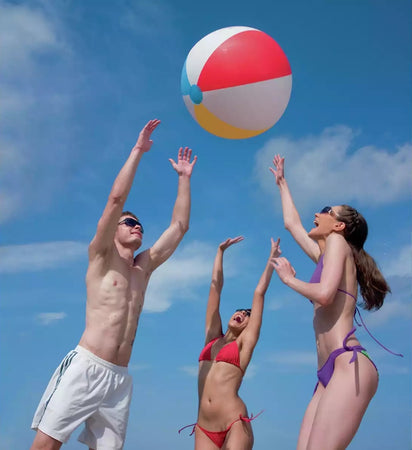 Pallone Palla Da Spiaggia Mare Piscina A Spicchi Gonfiabile 61 Cm Divertimento 019947