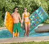 Materassino Gonfiabile 18 Buchi Fashion Mare Piscina Traparente Colorato 188x71cm 019951