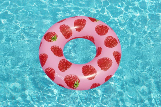 Salvagente Ciambella Gonfiabile Piscina Per Adulto Al Lampone Profumato ø119cm 019975