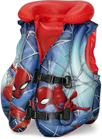 Giubbotto Di Salvataggio Gonfiabile A 3 Camere Per Bambini Spiderman Rosso 019963