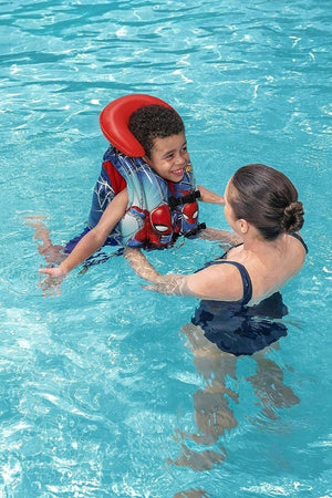 Giubbotto Di Salvataggio Gonfiabile A 3 Camere Per Bambini Spiderman Rosso 019963