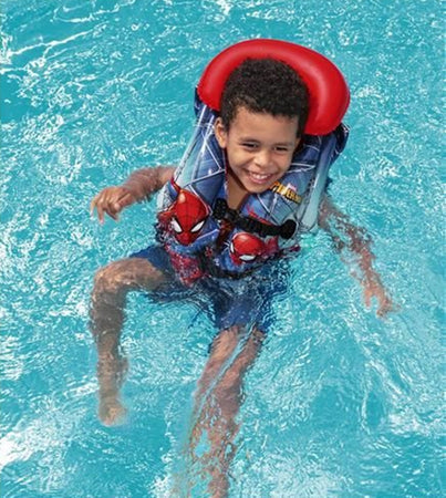 Giubbotto Di Salvataggio Gonfiabile A 3 Camere Per Bambini Spiderman Rosso 019963