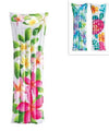 Materassino Ad Aria Gonfiabile Galleggiante Fantasia Florale Tropicale 183x69cm 019961