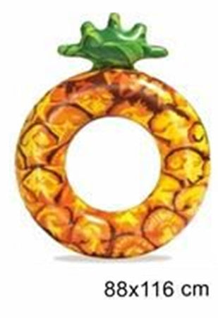 Ciambella Galleggiante Salvagente Gonfiabile Mare Piscina Forma Anguria Ananas 019960