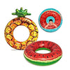 Ciambella Galleggiante Salvagente Gonfiabile Mare Piscina Forma Anguria Ananas 019960
