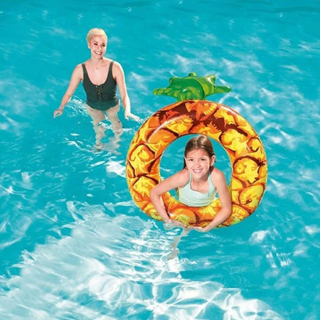 Ciambella Galleggiante Salvagente Gonfiabile Mare Piscina Forma Anguria Ananas 019960