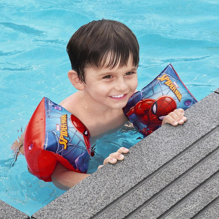 Braccioli Gonfiabili Stampa Spiderman 23x15cm Mare Piscina Estate Per Bambini 019943