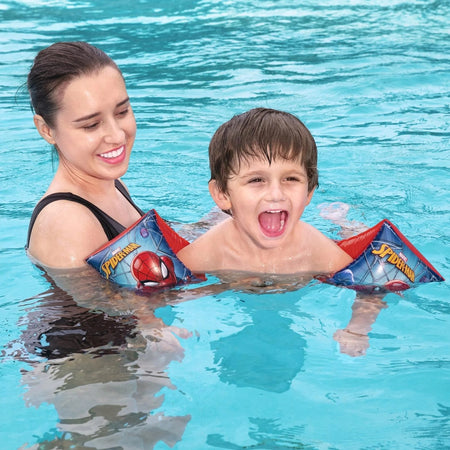 Braccioli Gonfiabili Stampa Spiderman 23x15cm Mare Piscina Estate Per Bambini 019943