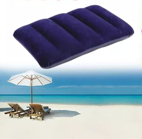 Box Cuscino Floccato Gonfiabile 31x47cm Cuscinetto Mare Piscina Poggiatesta 017169