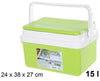 Frigo Borsa Termica Frigorifero Portatile Con Coperchio Piatto Da 15 Lt Con Maniglia