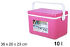 Frigo Borsa Termica Frigorifero Portatile Con Coperchio Piatto Da 10 Lt Con Maniglia