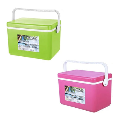 Frigo Borsa Termica Frigorifero Portatile Con Coperchio Piatto Da 10 Lt Con Maniglia