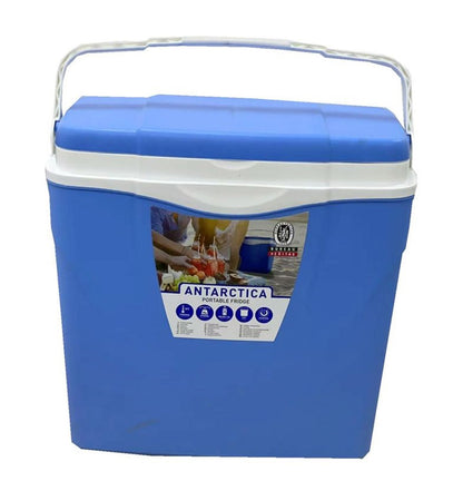 Borsa Termica Frigo Antarctica In Plastica Da Viaggio Da 25lt Blu Con Maniglia 016673