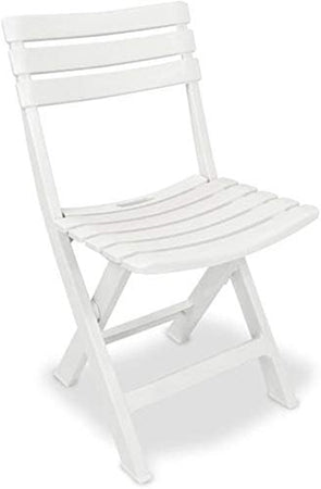 Set Salotto Con 2 Sedie Tavolo Da Giardino Pieghevole Resistente Camping Bianco 006669