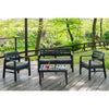 Set Salotto Da Esterno Arredo Giardino Java Con Tavolino 2 Poltrone Divano Con Cuscini