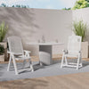 Sedia Pieghevole Poltrona Bianca Arredo Esterno Da Giardino 60x61x109h Cm 851016