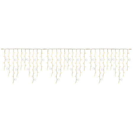 Catena luminosa stalattiti a cascata per esterno interno uso professionale decorazione natalizia maxi led