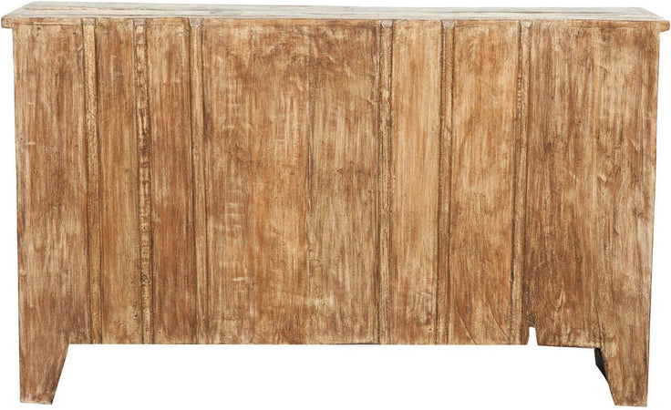 Biscottini Credenza Biscottini legno massello recupero anticata 138x36x84 ante e 3 cassetti