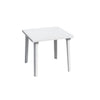 Tavolo In Plastica Da Giardino Tavola Quadrata Bianco 80x75xh72cm Resistente 908604