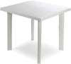 Tavolo In Plastica Da Giardino Tavola Quadrata Bianco 80x75xh72cm Resistente 908604