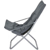 Spiaggina Sedia Canapone In Acciaio Tessuto Imbottito Pieghevole Relax Grigio 3994184