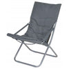 Spiaggina Sedia Canapone In Acciaio Tessuto Imbottito Pieghevole Relax Grigio 3994184