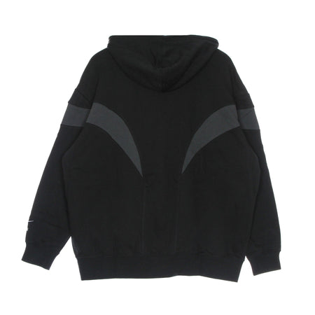 Nike Felpa Leggera Cappuccio Donna Air Fleece Gx Hoodie Black/dk Smoke Grey/white da donna