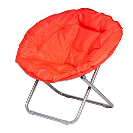 Poltrona Sedia Relax Morbida Imbottita Moon Pieghevole Arredo Da Giardino 80x70x80cm