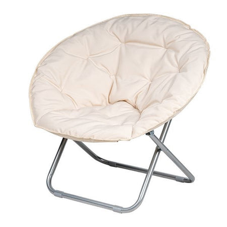 Poltrona Sedia Relax Morbida Imbottita Moon Pieghevole Arredo Da Giardino 80x70x80cm